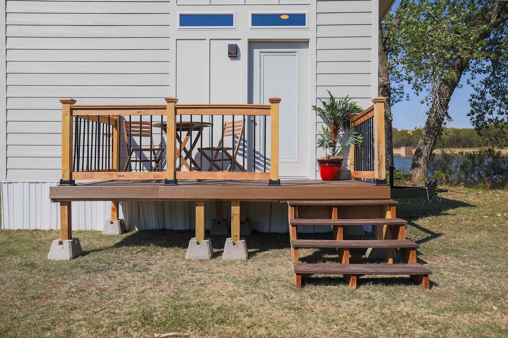 Open & Bright Tiny House Entrance (Kingdom 150 Flex Model) 